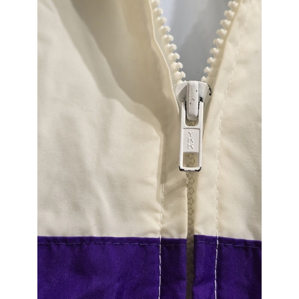 Vintage 80'S Arnold Palmer Golf Jacket 2 Pocket Mens XL Windbreaker Rainbow Hood - Picture 3 of 16